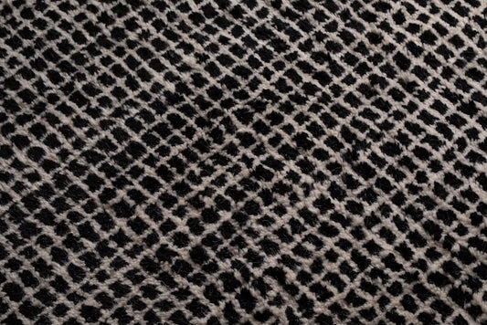 Grid Handknotted Wool Rug